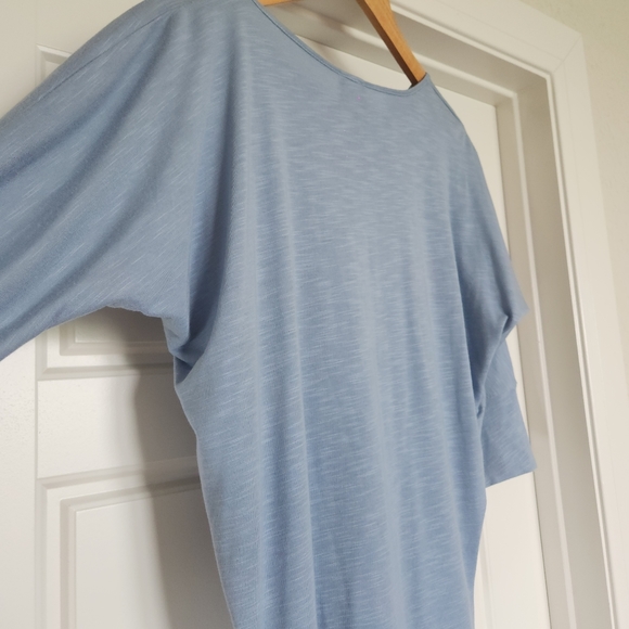 August Moon Powder Blue Dolman Sleep Top - Size Large - Picture 3 of 6